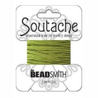Beadsmith Rayon soutache koord 3mm - Celery